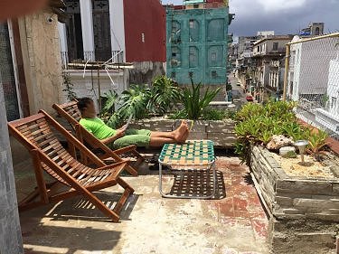 Terraza privada del apartamento